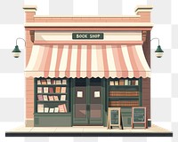 PNG Book shop books illustration awning.