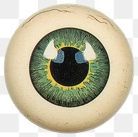 PNG Eyeball vintage retro illustration.