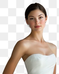 PNG A beautiful woman with smooth skin dress photography portrait.