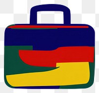 PNG Icon of briefcase suitcase contemporary illustration.