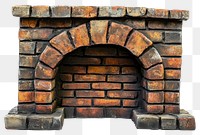 PNG Brick fireplace architecture miniature wildlife.