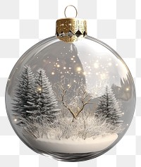 PNG Transparent glass Christmas ball christmas ornament decoration.