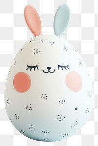 PNG Cute Bunny Faces Easter Egg egg easter pastel.