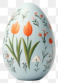 PNG Dutch Easter Egg egg painted floral.