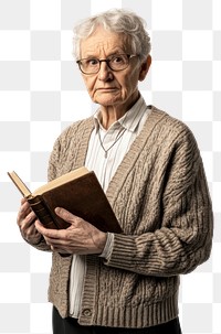 PNG Elderly Teacher background expression reading.