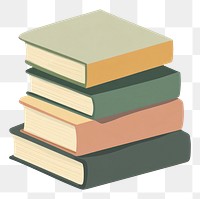 PNG Colorful book stack books illustration colorful books.