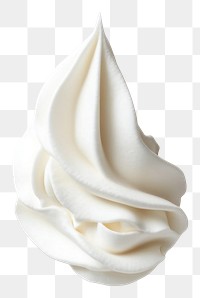 PNG Whipped cream dessert white minimalist.