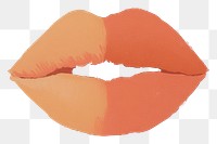 PNG Kiss lip illustration expression outdoors.