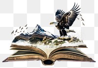 PNG Eagle eagle book mountain.