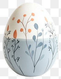 PNG Scandinavian Easter Egg with Minimalist Patterns egg pattern design.