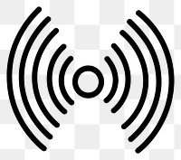 PNG Sound sign icon communication minimalist technology.