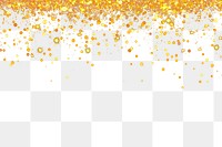 PNG Golden glitter falling background confetti elegant.