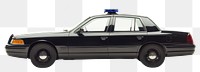 PNG Police car transportation vehicle sedan.