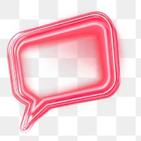 PNG Red neon speech bubble background light dark.