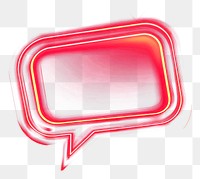 PNG Red neon speech bubble background dark dark background.