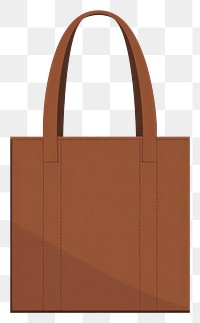 PNG Brown tote bag accessories minimalist accessory.