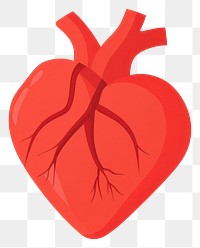 PNG Red heart illustration design anatomical.