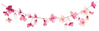 PNG Memphis sakura spring garland illustration flowers floral.