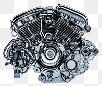 PNG Car engine illustration motorcycle mechanical.