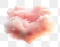 PNG Pink heart cloud heart-shaped dreamy soft.