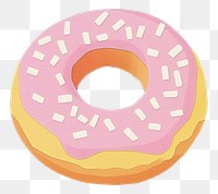 PNG Papercut donut background sweets confectionery.