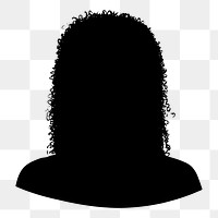 PNG People avatar silhouette portrait outline.