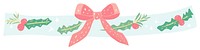 PNG Memphis ribbon christmas garland illustration accessories decoration.