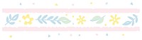 PNG Memphis ribbon weather garland illustration minimalist floral.