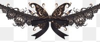 PNG Butterfly lace illustration ribbon.