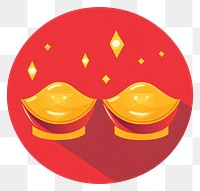 PNG Two gold ingots icon background chinese year.