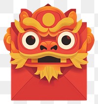 PNG Red envelope design illustration chinese art.