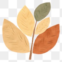 PNG Plant leaves leaf illustration colorful.