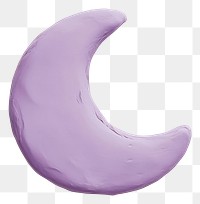 PNG Light violet half moon purple shape illustration.