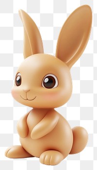 PNG 3d easter bunny illustration animal rabbit.