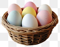 PNG Easter eggs basket colors celebration decoration.