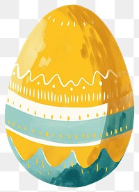 PNG Cute egg illustration pattern yellow.