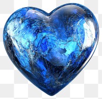 PNG Blue heart-shape transparent texture png.