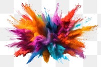 PNG Colorful powder art explosion colorful.