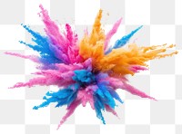 PNG Colorful powder explosion colorful splash.