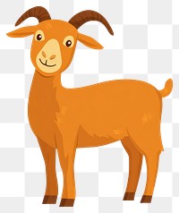 PNG Goat illustration animal art.