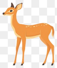 PNG Deer illustration wildlife animal.