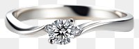 PNG Wedding ring diamond jewelry silver.