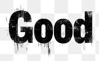 PNG Good retro photocopy stipple white text word.