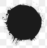 PNG Dirt brush splatter stain black.