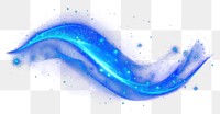 PNG Luminous wave light element blue background art.