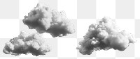 PNG Scattered cumulus soft clouds background weather scene.