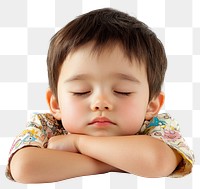 PNG Sleepy east asian boy toddler portrait photo face.