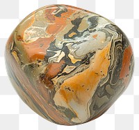 PNG Polished Rhyolite Tumble Stone earthy stone tones.