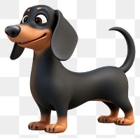 PNG Dachshund illustration dachshund character.