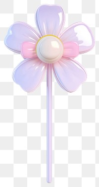 PNG 3d coquette daisy white pink toy.